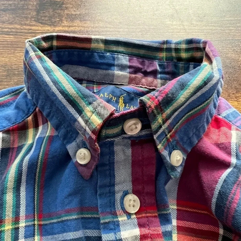 Ralph Lauren | little boys button down collar dress shirt. Size: 5.